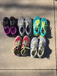 Donated sneakers